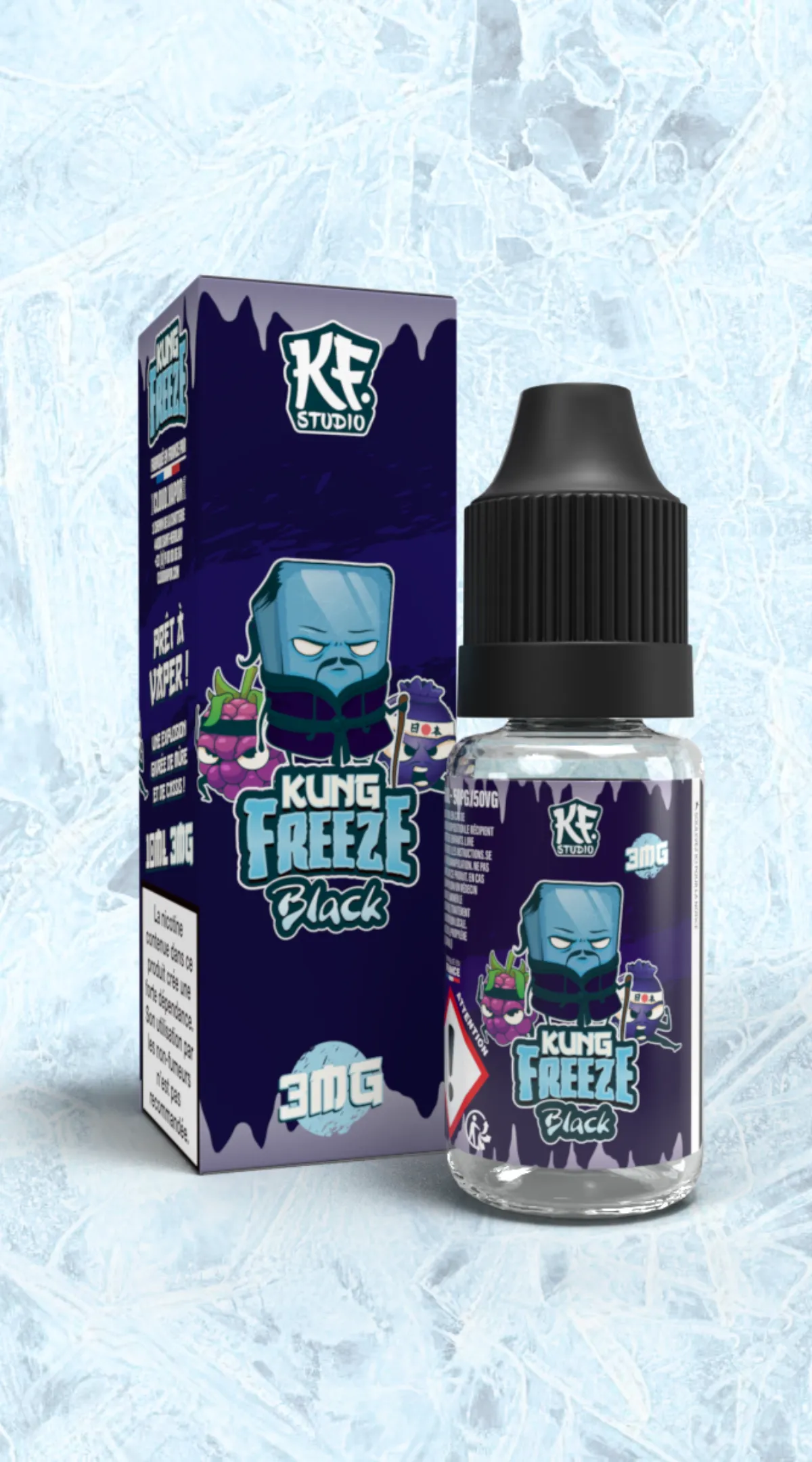 E-liquide Black 10 mL - Kung Freeze